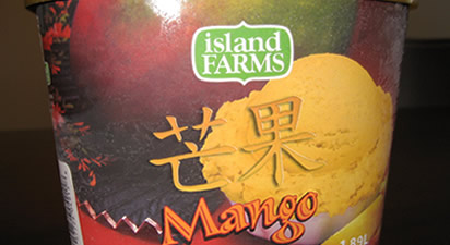 Island Farms Mango Ice Cream